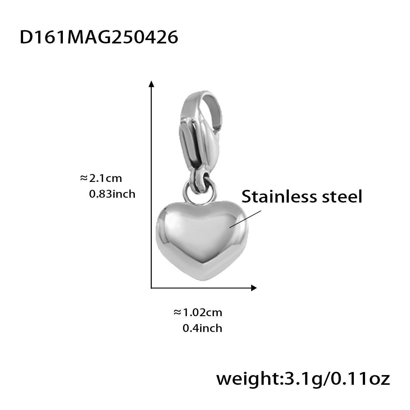 Wholesale 18K real gold stainless steel round bead heart shining zircon bracelet